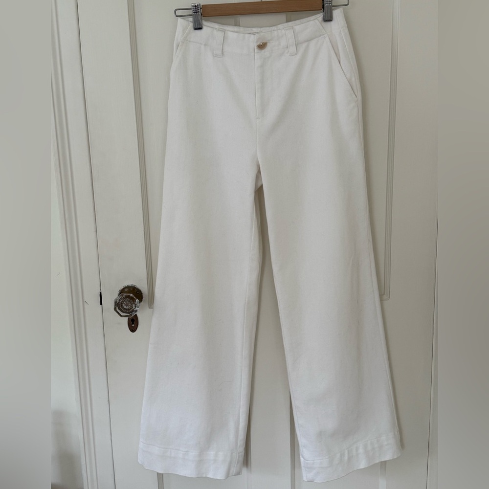 Entireworld White Wide-Leg Trousers